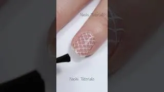 Thumbnail: Simple Stamped Mermaid Scale and Pearl Negative Space Nail Art Tutorial #shorts