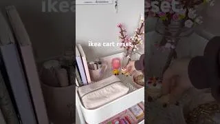 Thumbnail: organize my ikea cart with me🫧🎀#asmr #organization #cleaning #aesthetic #cute #satisfying #pink