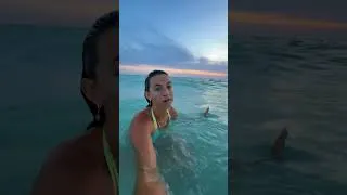 Thumbnail: #abercrombiepartner nothing better than a sunset dunk in @abercrombie swim