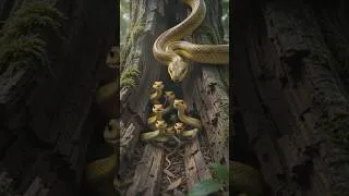 Thumbnail: snake Hunt a chick for her babies #snake #animals #shorts
