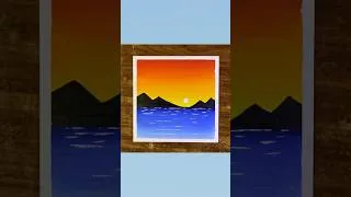 Thumbnail: Easy sunset painting for beginners - Nature Painting