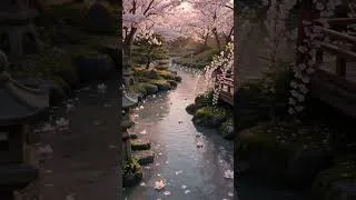 Thumbnail: Sakura River 🌸 Relaxing Piano & Flowing Water #relaxing #piano #nature