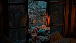 Thumbnail: Goodbye Stress to Fast Sleep with Heavy Rain & Thunder on Window