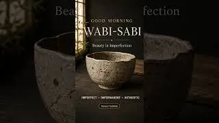 Thumbnail: Wabi-Sabi: Beauty in Imperfection 🌿 | A 15-Second Life Lesson #Shorts