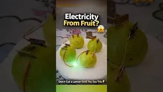 Thumbnail: Electricity From Fruit | Real or Fake? ⚡🍋