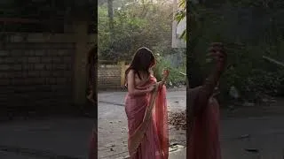 Thumbnail: aesthetic poses with saree 🤌😘 you all love it ❣️#lifewithnavya #lovely✨