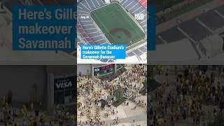 Thumbnail: Here's Gillette Stadium's makeover for the Savannah Bananas
