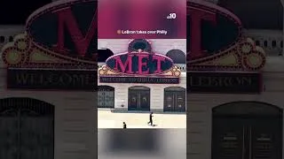 Thumbnail: Billboards around Philly welcome LeBron James to the Sixers