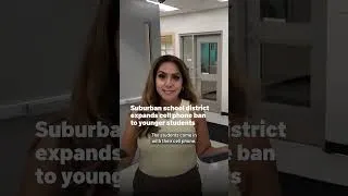 Thumbnail: Suburban school district expands cell phone ban to younger students