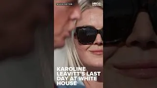 Thumbnail: Leavitt called the day “bittersweet” and thanked reporters