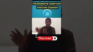 Thumbnail: Housekeeping supervisor Interview Questions|#trend #trendingshorts #ndpcreations |