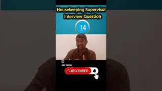 Thumbnail: |#housekeeping Supervisor interview questions|#housekeeping |#trendingshorts |#trendingreels |#NDP|