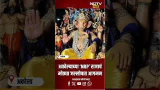 Thumbnail: Akola Ganpati | अकोल्याच्या NRP राजाचं मोठ्या जल्लोषात आगमन