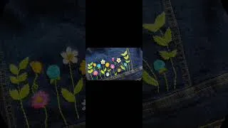 Thumbnail: Embroidery on Denim Jacket #embroidery #embroiderydesigns #embroideryforbeginners