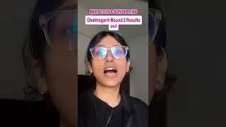 Thumbnail: Chhattisgarh NEET 2026  Round 1 Results Out ! #neet2026 #neetcounselling