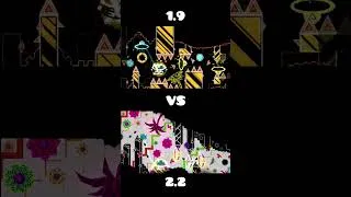 Thumbnail: Geometry Dash: 2.2 VS 1.9 (Anathema & Aversion) #geometrydash #gd #shorts