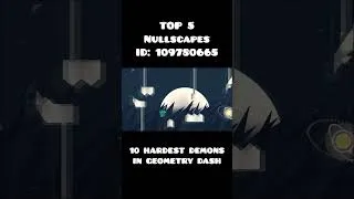 Thumbnail: Geometry Dash: 10 hardest demons #shorts