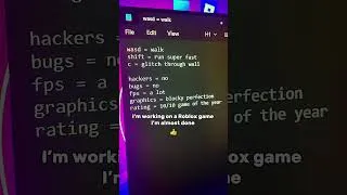 Thumbnail: Making a Roblox game be like...