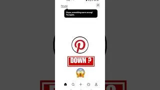 Thumbnail: Pinterest something went wrong problem | Pinterest Not Working in India & Worldwide