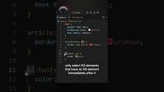 Thumbnail: CSS Tip - Using the 'has' Pseudo Class #shorts
