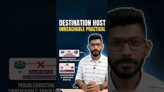 Thumbnail: What Causes Destination Host Unreachable? #ccna #networking #cisco