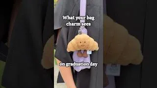Thumbnail: What your bag charm sees on graduation day #graduation #newcastleuni #jellycat