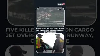 Thumbnail: Miami Airport Plane Crash: Amazon Prime Air Cargo Plane Overruns Runway, Catches Fire | Shorts