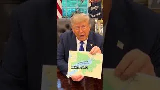 Thumbnail: Trump Writes 'Lake America' Over Lake Ontario On Map In Jab At Canada | News Central | AC1F