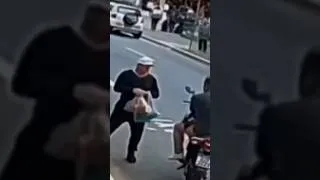 Thumbnail: Hero bystander stops alleged bag thief during street chase