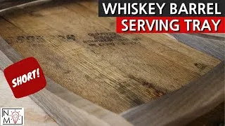 Thumbnail: Whiskey Barrel Serving Tray #Shorts
