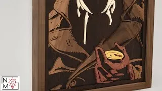 Thumbnail: Wood Scroll Saw Comic Book Art #Shorts