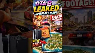 Thumbnail: GTA 6 Leaked Gameplay & Map #GTA6 #GTA6Leaks #ViceCity #RockstarGames #GamingNews #PS5 #XboxSeriesX