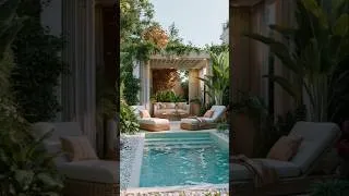 Thumbnail: Tiny Backyard, Luxury Resort Vibes!  #gardeninspiration #tropicalgarden #moderngarden #outdoorliving