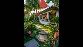 Thumbnail: Tropical Garden Ideas  #gardeninspiration #tropicalgarden #moderngarden #gardendesign #outdoorliving