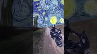 Thumbnail: It feels like this when you ride a motorcycle | #riding #vangogh #starrynight #motorcycle