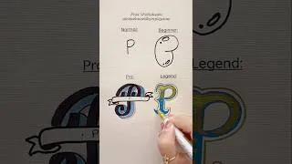 Thumbnail: 4 Levels of Letter P 💚 Wait for the Legend #nhuandaocalligraphy