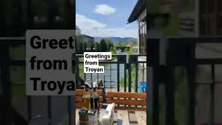 Thumbnail: Visiting one of the nice coffee shops along the river in Troyan, Bulgaria.