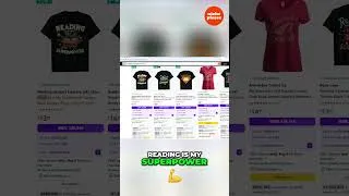 Thumbnail: Reading is My Superpower 1000+ Listings Trend! #printondemand #merchondemand