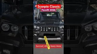 Thumbnail: Mahindra Scorpio classic facelift 2026 #Mahindra #Scorpio #MahindraScorpio #SUV #Shorts #MahindraSUV