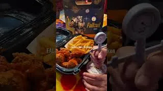 Thumbnail: Fallout menu at Dave’s Hot Chicken with Ranch vile and themed box
