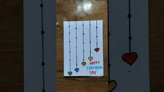 Thumbnail: teacher day Card #shorts