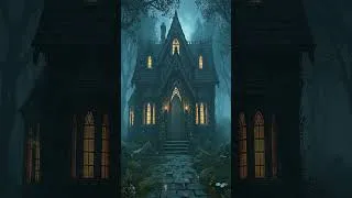 Thumbnail: Gothic Forest Cottage at Blue Hour | Cozy Night Ambience (4K) #Short