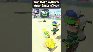 Thumbnail: Using a Blue Shell in 1st Place | #shorts #mario #mariokart #mariokartworld  #nintendo