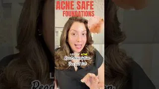 Thumbnail: Which is the best foundation for oily acne prone skin #skincare #makeup #acnesafe