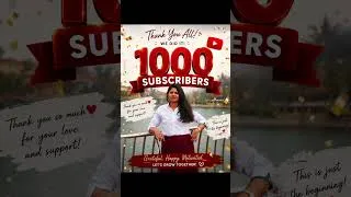 Thumbnail: thank you for 1000 subscriber..#shorts #minivlog