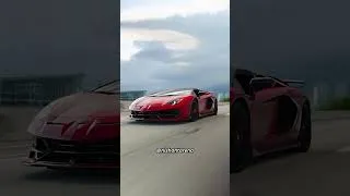 Thumbnail: Red Lamborghini Aventador SVJ on the highway 🏎️ #lamborghini #supercars #shorts
