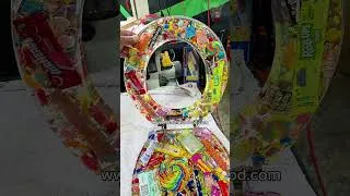 Thumbnail: Custom Candy Art Toilet Seat #resin #diy #epoxy