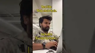 Thumbnail: Fake it Till You Make it on LinkedIn #corporatelife  #shorts