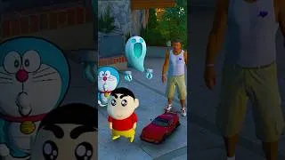 Thumbnail: GTA 5 : Franklin & Doraemon🤣 Found Cute Ghost 👻👻 Full Fun #bommalu #gta5telugu #gta5shorts #gta5
