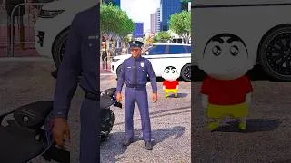 Thumbnail: GTA 5 : Franklin & Shinchan 🤣 Attacked By Cursed Auto 🛺 Full Fun #bommalu #gta5telugu #gta5shorts